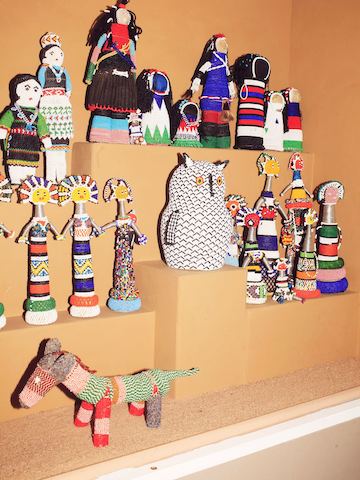Rare and valuable Native American artifacts collected by Girard—such as these Hopi beadwork pieces—are displayed. Rare and valuable Native American artifacts collected by Girard—such as these Hopi beadwork pieces—are displayed.