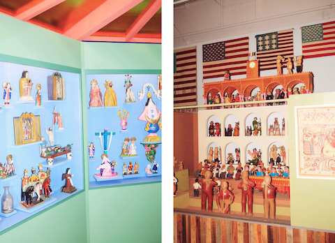 Religious and spiritual iconography and articfacts figure heavily in the display. A musical procession unites performers from various cultures. Religious and spiritual iconography and articfacts figure heavily in the display. A musical procession unites performers from various cultures.