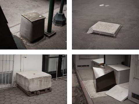 Unconventional surfaces in the Financial District. Unconventional surfaces in the Financial District.