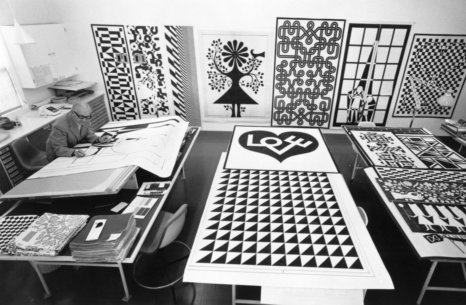 Girards Studio in Santa Fe, NM, 1971