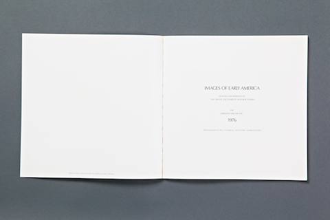 Images of Early America inside cover. Images of Early America inside cover.