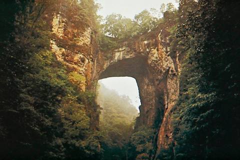 The Natural Bridge in Virginia. The Natural Bridge in Virginia.