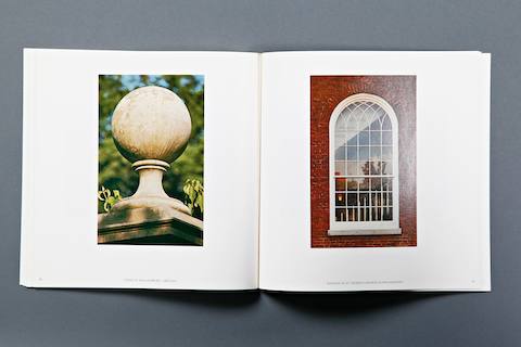 Finial in Williamsburg, Virginia; Window in St. George's Church in Philadelphia.