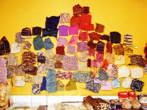 Textile samples in Cashin's UN Plaza design studio.