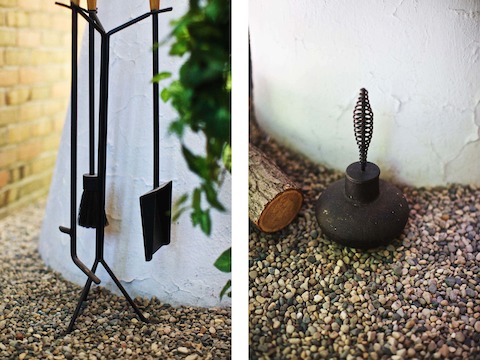 The Nelson Office designed fireplace accessories for Howard Miller. The Nelson Office designed fireplace accessories for Howard Miller.