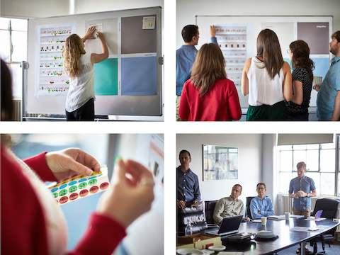 Living Office specialists led focus groups, sometimes joined by architects from Studio Tractor, through the Discovery process that would inform the design of the new space. (Photos by Paul Barbera).