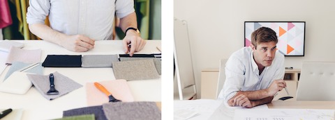 Every detail of the new design-from the materials and finishes to the furnishings-was purposefully selected to reflect Harry's brand. Every detail of the new design-from the materials and finishes to the furnishings-was purposefully selected to reflect Harry's brand.