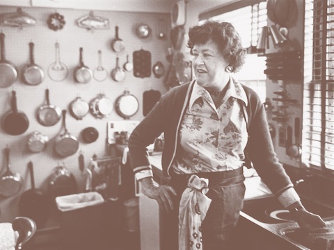 Julia Child in her kitchen, 1977. THF286977