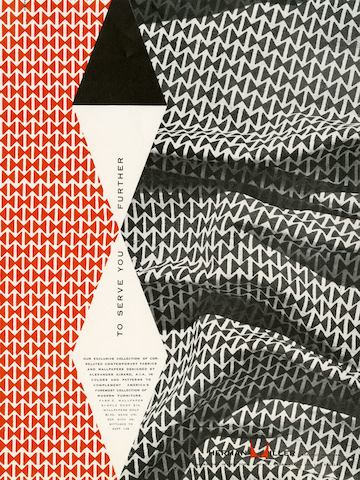 Print advertisement by Irving Harper for Herman Miller, 1953 Print advertisement by Irving Harper for Herman Miller, 1953