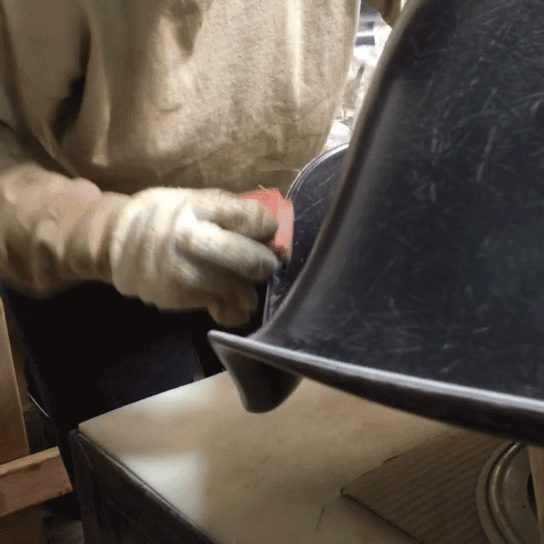 Shell edges are sanded. Shell edges are sanded.