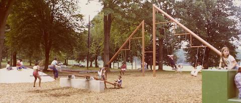 Playscapes, Piedmont Park, Atlanta, GA., 1976.