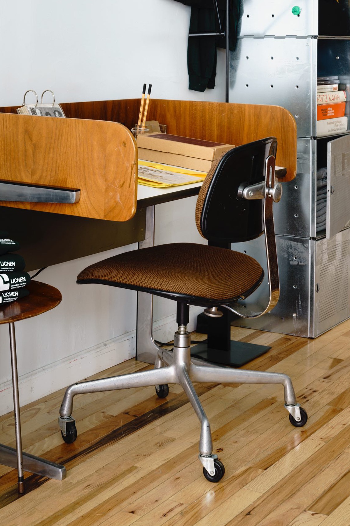 A vintage Secretarial Chair designed by Charles and Ray Eames.