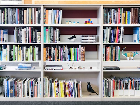 A library just off the Plaza accommodates individuals' needs for privacy and focus.