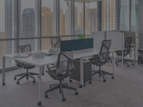 OE1 rectangular table and mobile project table, Cosm Chair high-back and mid-back, OE1 mobile storage trolley OE1 rectangular table and mobile project table, Cosm Chair high-back and mid-back, OE1 mobile storage trolley